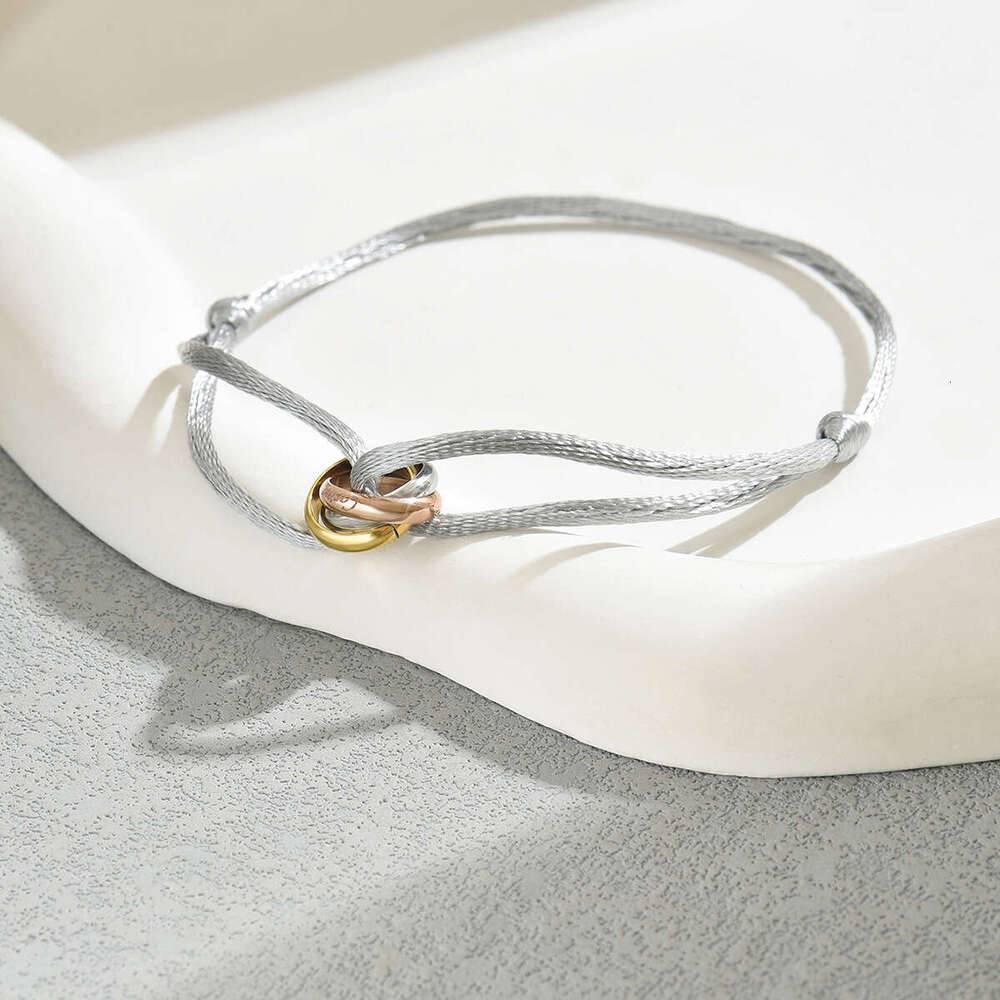 Minimalist Geometric Style Women's Bracelet Personality Cross Adjustable Design Hand Rope Niche High-end Sense Jewelry