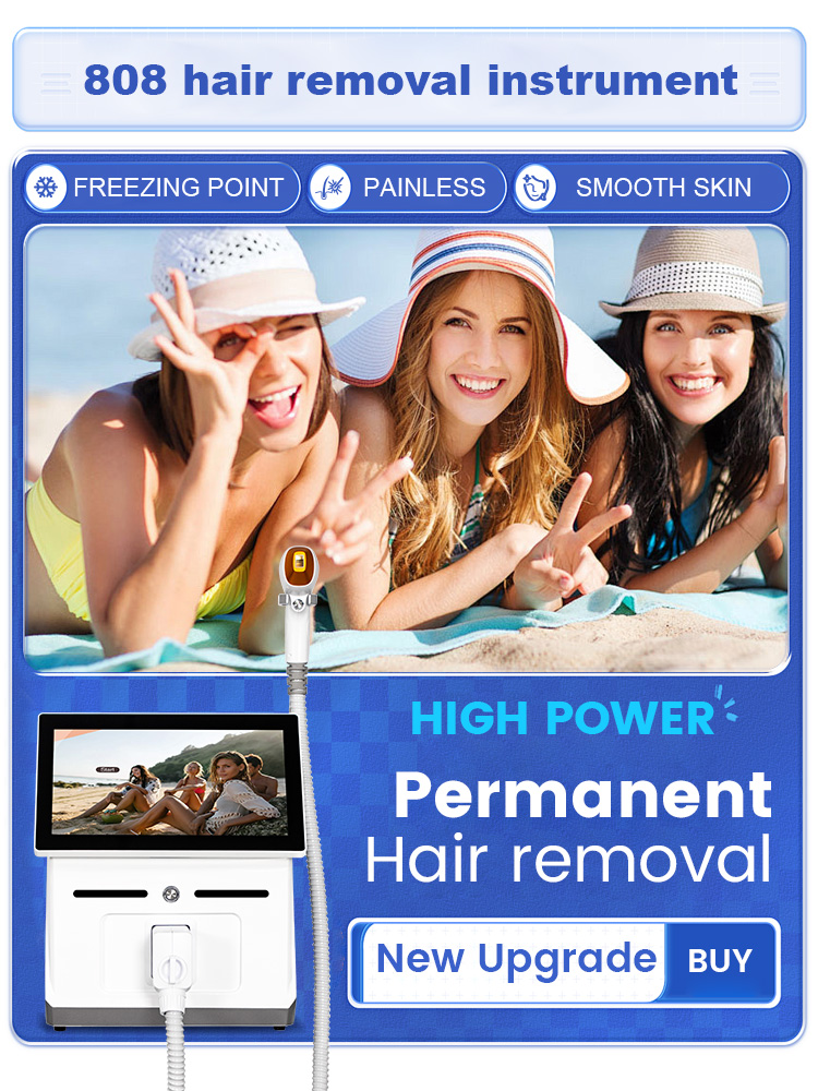 808nm Alexandrite Hair Removal Laser Diode Machine Freezing Point Painless Ice Platinum Underarm Permanent Painless Epilator Hot Selling