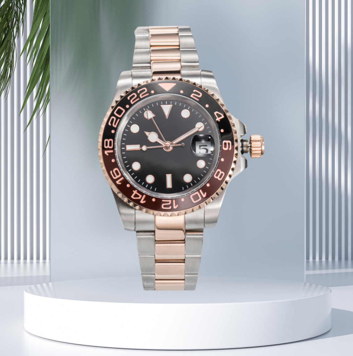 mens watch 2813 automatic mechanical ceramics watches 41mm full stainless steel gliding clasp swim wristwatches sapphire super luminous