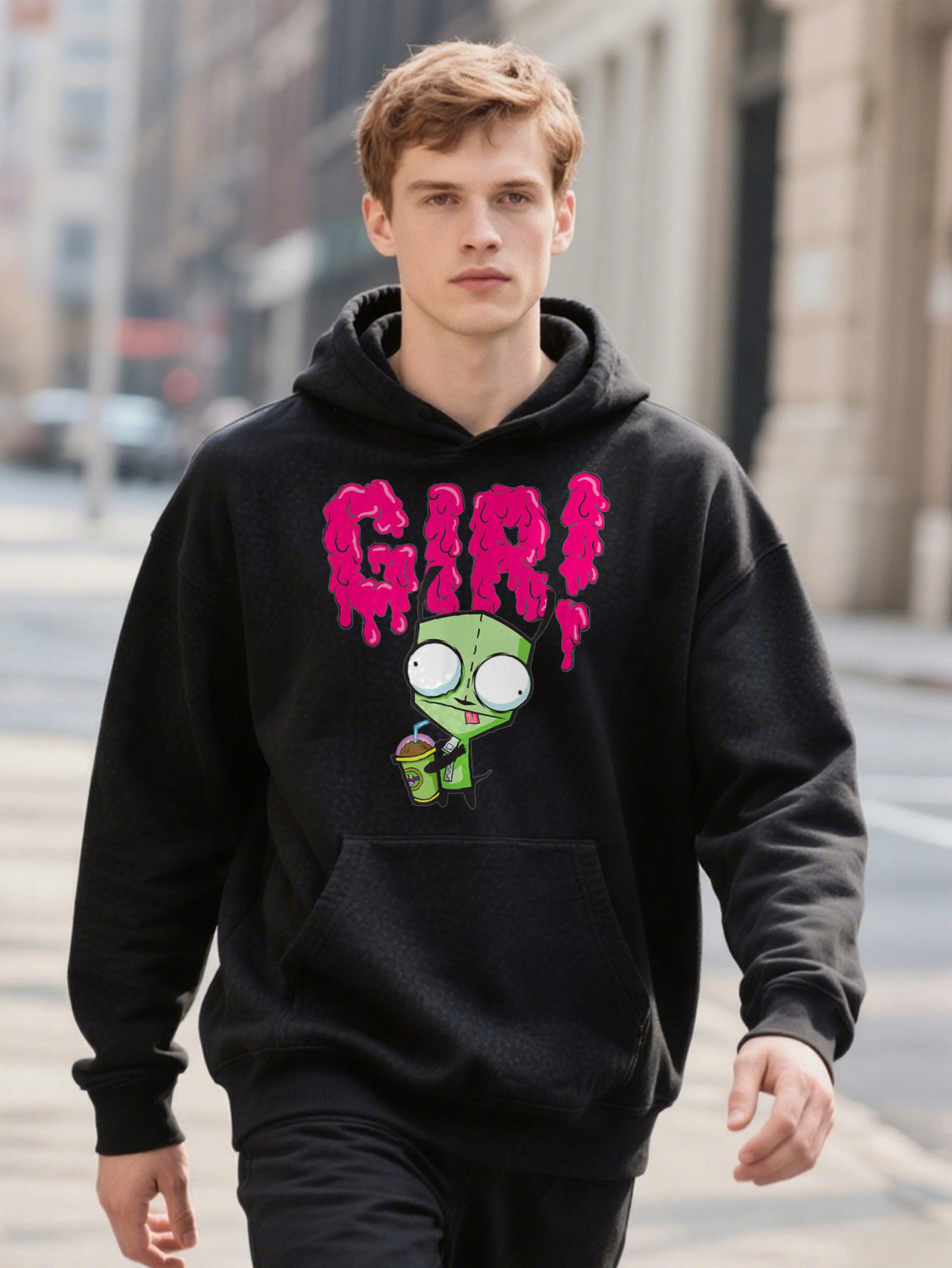 Invader Zim Gir Slime Slush PLUS SIZE L Hoodie XL