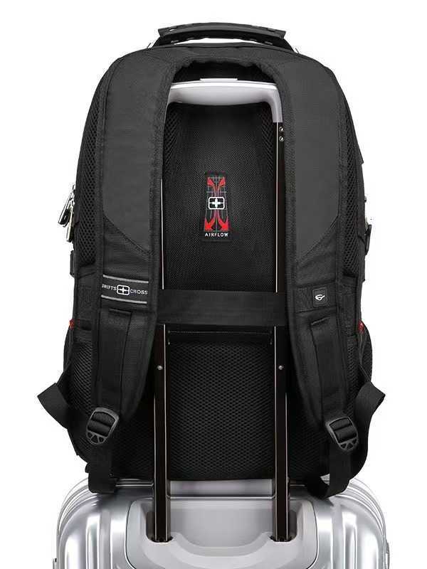 Waterproof Mens Backpack 15.6/17 Inch Laptop Backpacks School Travel Bags Swiss-style Large Capacity Business Bagpack Mochila S250715