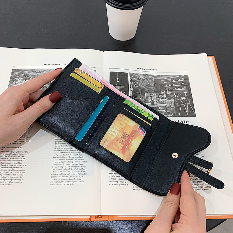 Designer Wallet Canvas Doll Women's Short Style Retro Large Capacity Multi Card Slot Multi Functional Foldable Long Style Women's 70% Discou