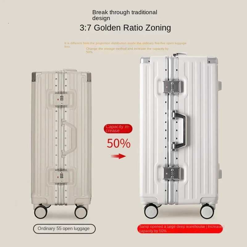 Large Capacity Suitcase 30-inch Sturdy and Durable ABS+PC Rolling Luggage Aluminum Frame Cabin Trolley Case 20 inch Boarding Box L250815