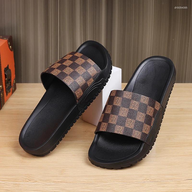 Slippers Fashion Men's Slide Sandals Soft Comfortable Non-Slip Indoor Outdoor Bathroom Beach Shoes Quick-Dry EVA Lightweight