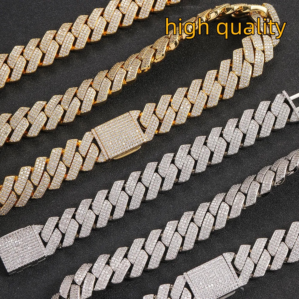 necklace designer necklace moissanite chain luxury jewelry chain moissanite pendant cuban link chain designer necklace for woman designer 3010