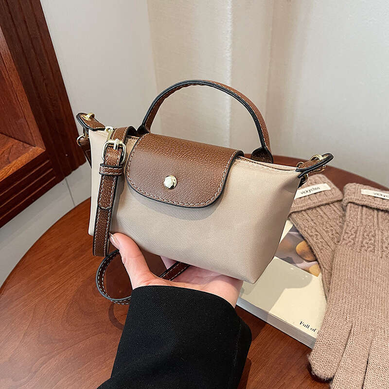 Fashion Versatile 2025 Spring Summer Women's Single Shoulder Crossbody Handheld High-end Nylon Dumpling Bag