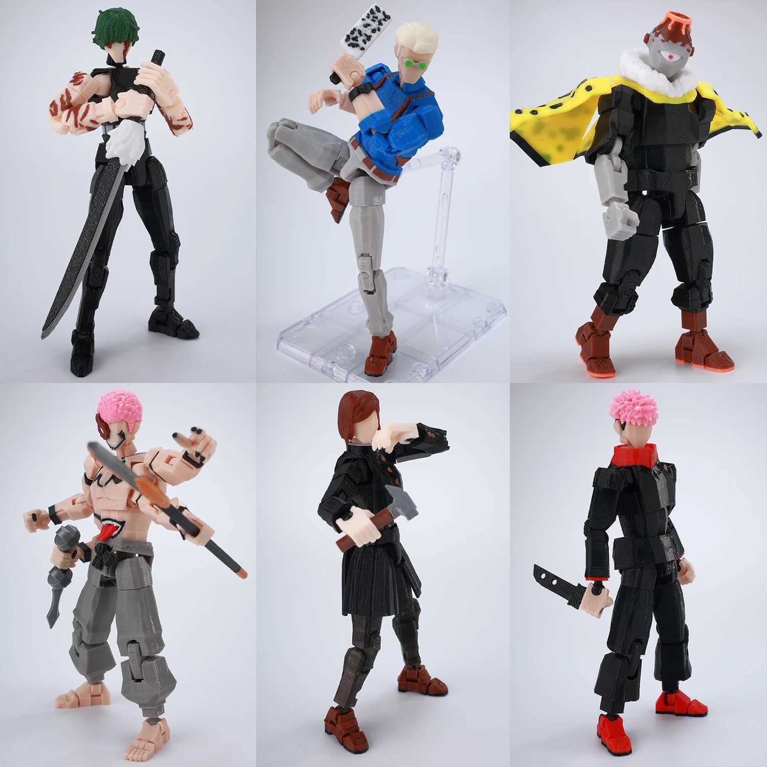 9L3D 13 Gojo Sukuna Jujutsu Fushiguro Toji Gojo Satoru Action Figure Dummy13 T13 Multi-Jointed Collectible Toys Titan13 W250816