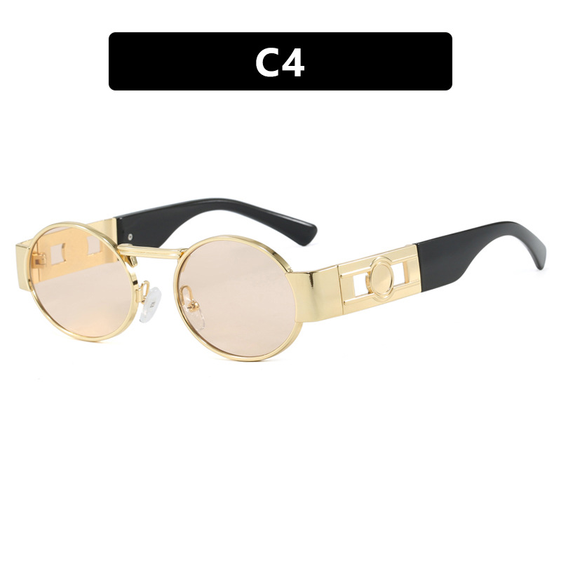 2025 New Arrival Women Retro Oval Small Frame Sunglasses Trendy European American UV Protective Sunnies with Unique Style