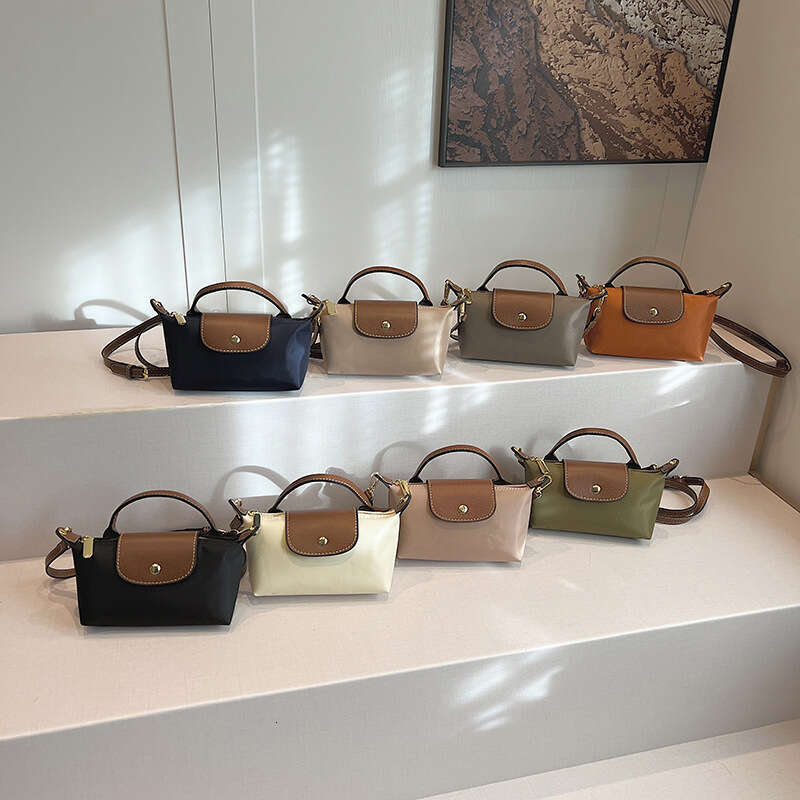 Fashion Versatile 2025 Spring Summer Women's Single Shoulder Crossbody Handheld High-end Nylon Dumpling Bag
