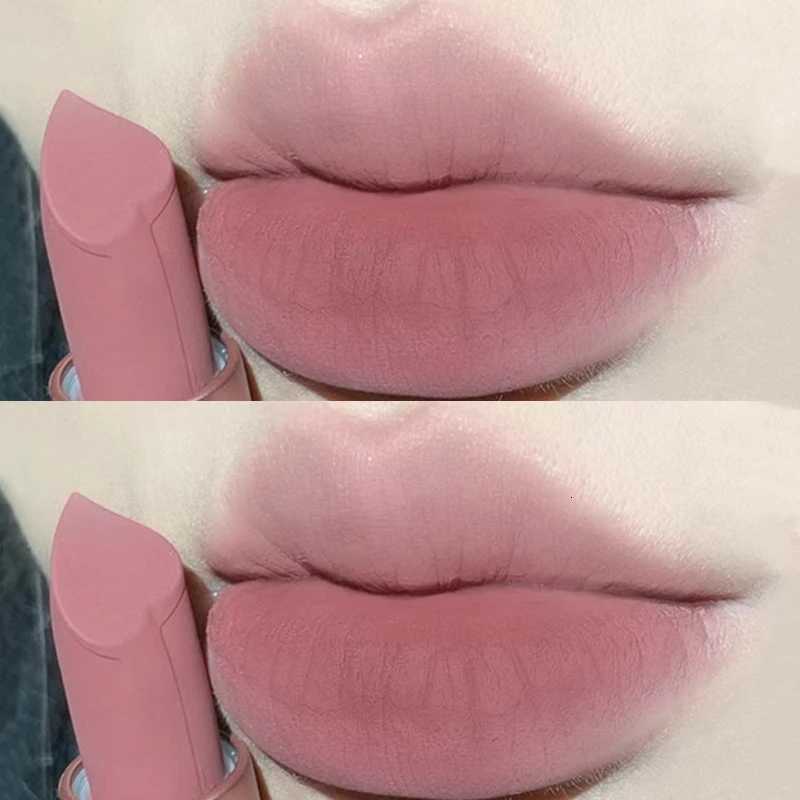 Rose Pink Nude Matte Velvet Lipstick Color Rendering Lasting Non-stick Cup Sexy Lipsticks Waterproof Beauty Lips Makeup CosmeticXJ250816