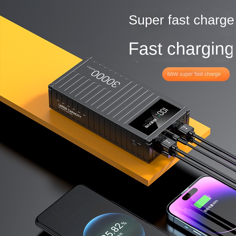 Elegant Treasure Box Style USB-C Power Bank w/ Quick Charge Technology: High-Powered External Battery Pack