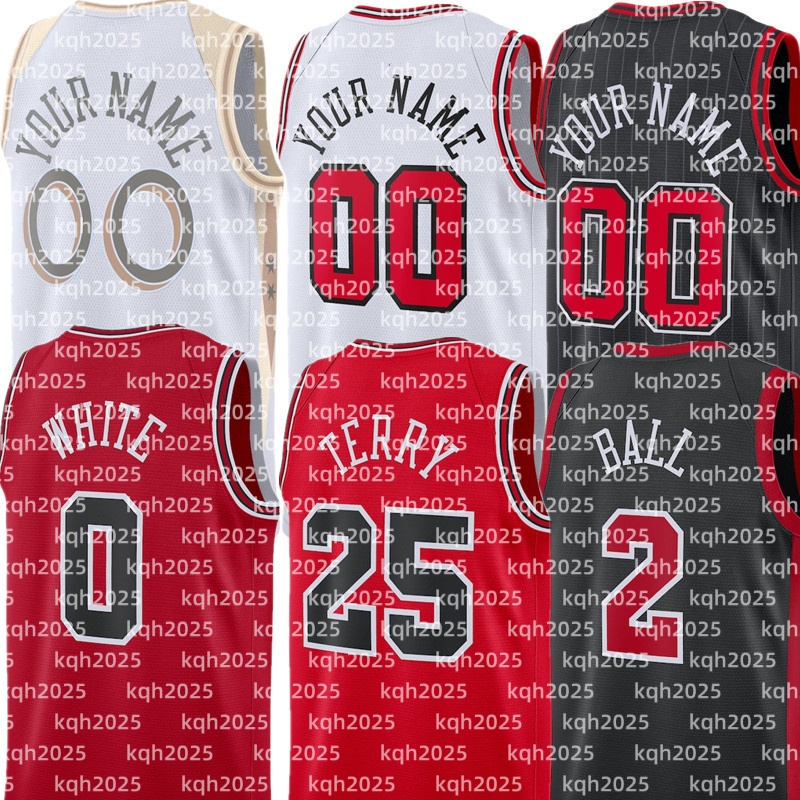 Coby White Lonzo Ball Ayo Dosunmu Matas Buzelis Zach Collins Josh Giddey Kevin Huerter Tre Jones Jalen Smith Nikola Vucevic Patrick Williams Basketball Jersey