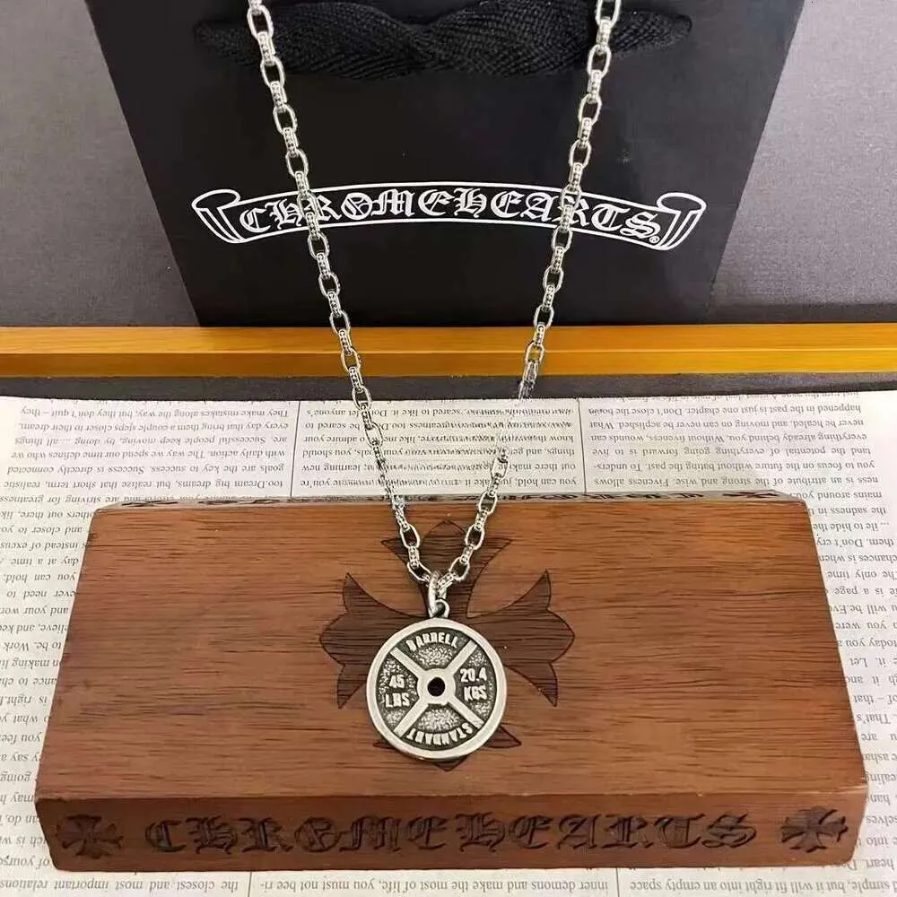 Pendant Necklaces Chrome Necklace Designer Pendant Ch Necklace Cross New Vintage Pendant Cross Crome Chain Couples Black Chain White Diamonds Chrme Jewelry AA