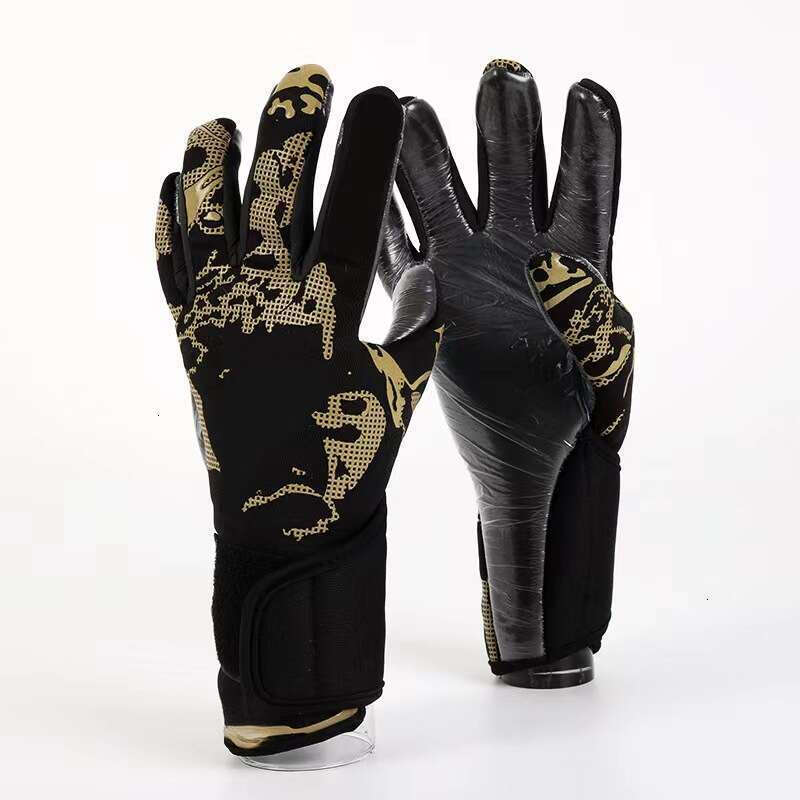 Latex Football Goalkeeper Gloves Wrist Strap Adults Anti-Slip High Quality Soccer Strong Grip Match Training Goalie New in 2025