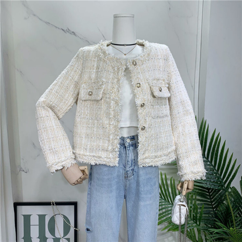 Spring And Autumn New Elegant Luxury Designer Free Shipping Luxury Chanel Style Women's Short Jacket 2025 New European And American Tassel Short 