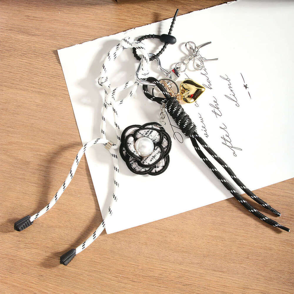 Style Camellia Hanging Box Accessories Creative New Eiffel Tower Bag Pendant Decoration