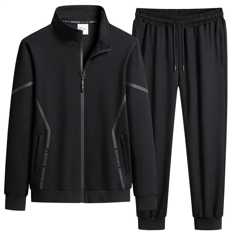 Mens Tracksuit Suit Arrive Casual Solid Solor Sweatpant Set Unisex Jogging MEN Plus Size 6XL 7XL 8XL 250814