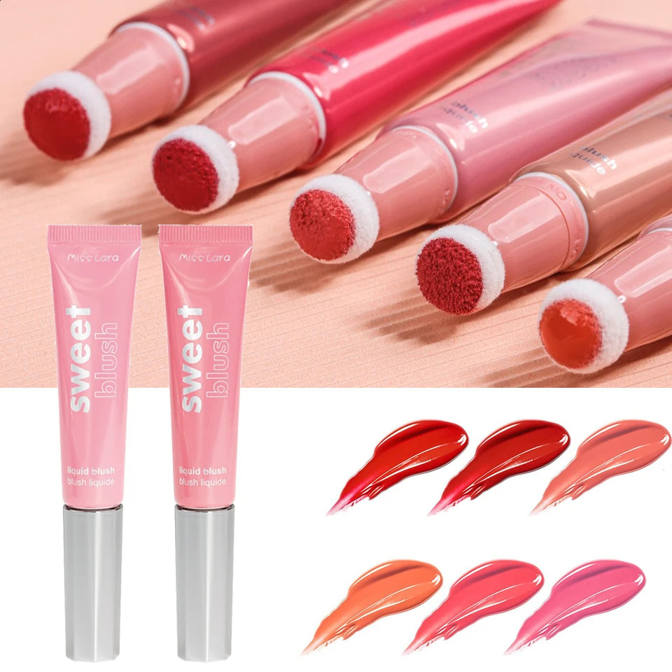 Liquid Blush Velvet Matte Natural Cream Multi-use Cheek Eye Tint Peach Blush Soft Applicator Makeup Monochrome Face Blush Stick 250815
