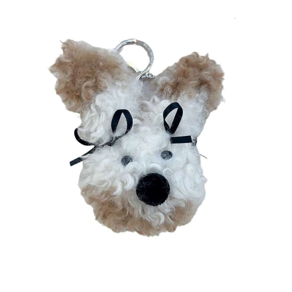Autumn Winter New Pendant Cute Puppy Plush Doll Creative Cartoon Keychain Bag Decoration Accessories for Women