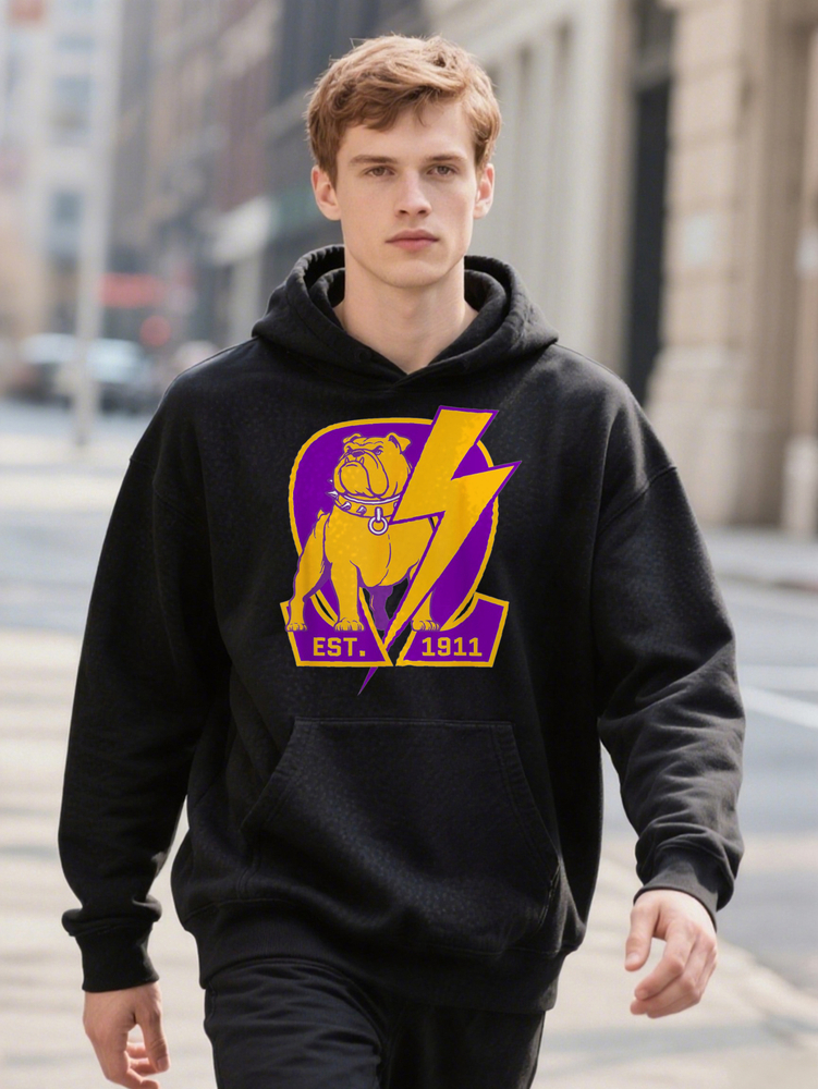 Fraternity Psi Phi Ques Bulldog Selected Fun Design DIY Pure Cotton Rich Patterns Soft Breathable Hoodie Casual And