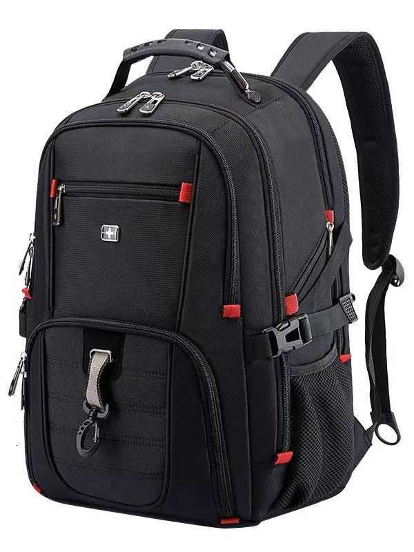 Waterproof Mens Backpack 15.6/17 Inch Laptop Backpacks School Travel Bags Swiss-style Large Capacity Business Bagpack Mochila S250715