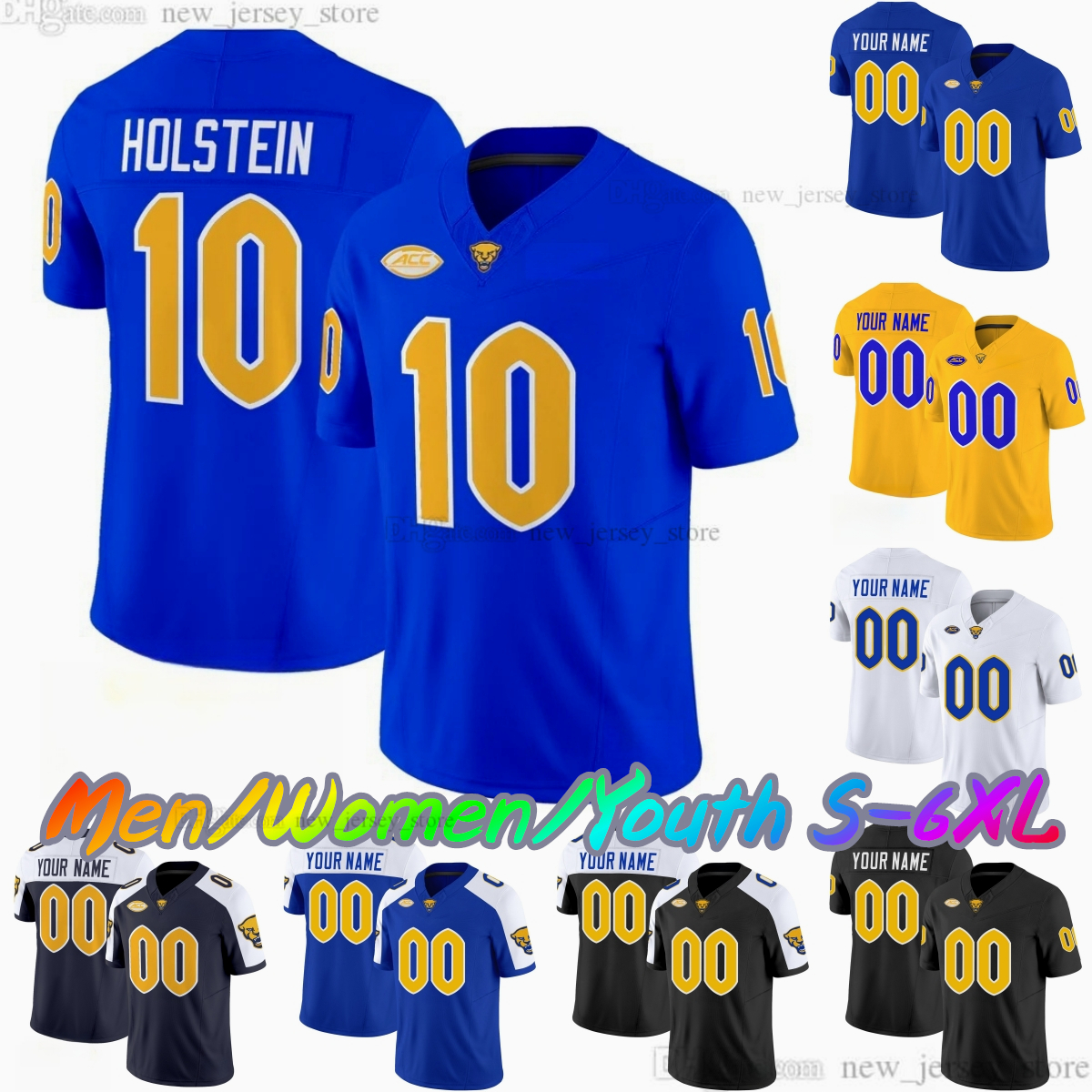 Custom S-6XL New College Football Jersey 10 Eli Holstein 0 Desmond Reid 4 Daniel Carter 13 Dan Marino 9 Kyle Louis 21 Che Nwabuko 91 Caleb Junko Donald Stitched Jerseys