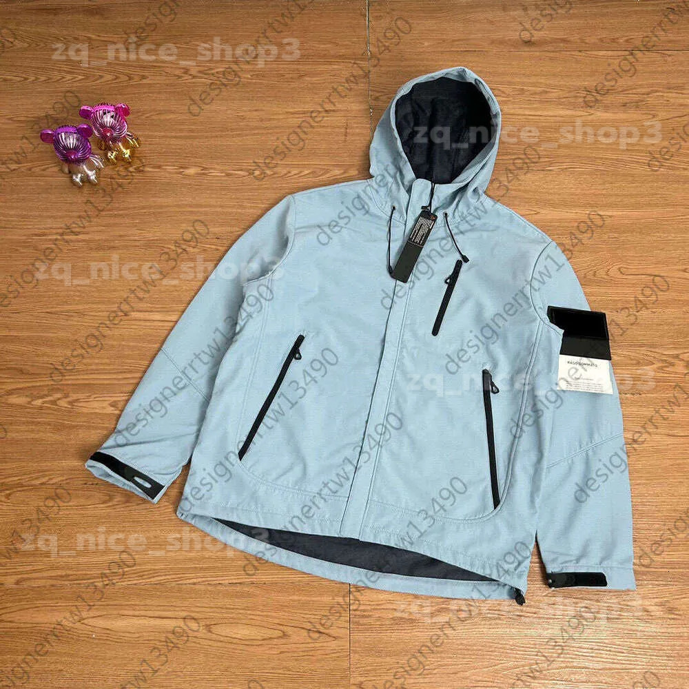 Stone Windbreaker Designer Jacket Islandas Men Women Badges Jackets Outdoor Loose Function Waterproof Windproof Zipper Hooded Coat mens stone jacket 56