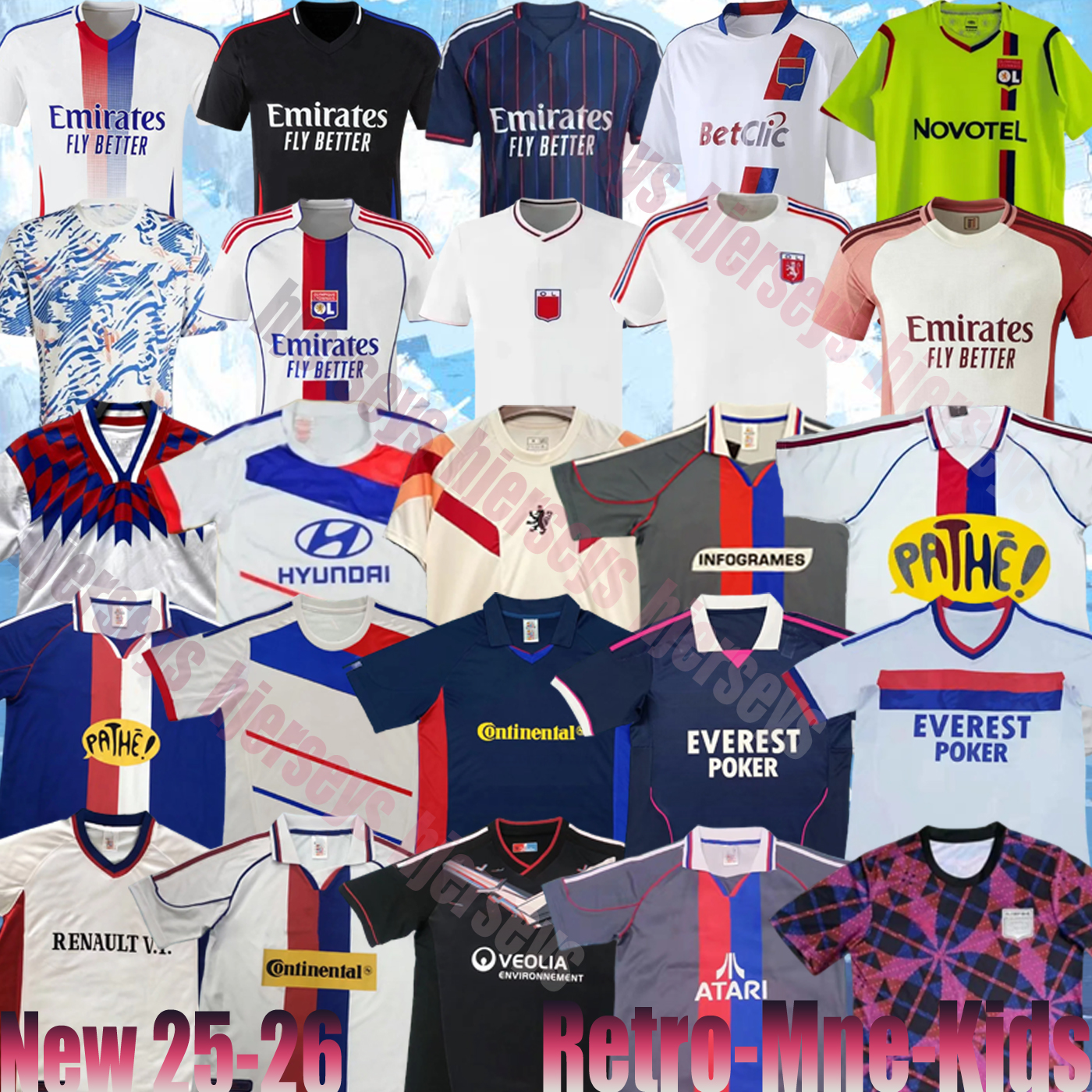 25 26 lyon MIKAUTADZE Maillot de foot FOFANA retro 00 01 02 08 09 10 Soccer Jersey 75-year-anniversary TOLISSO NUAMAH OL 75th football shirts 2025 T.ALMADA equipment lyon