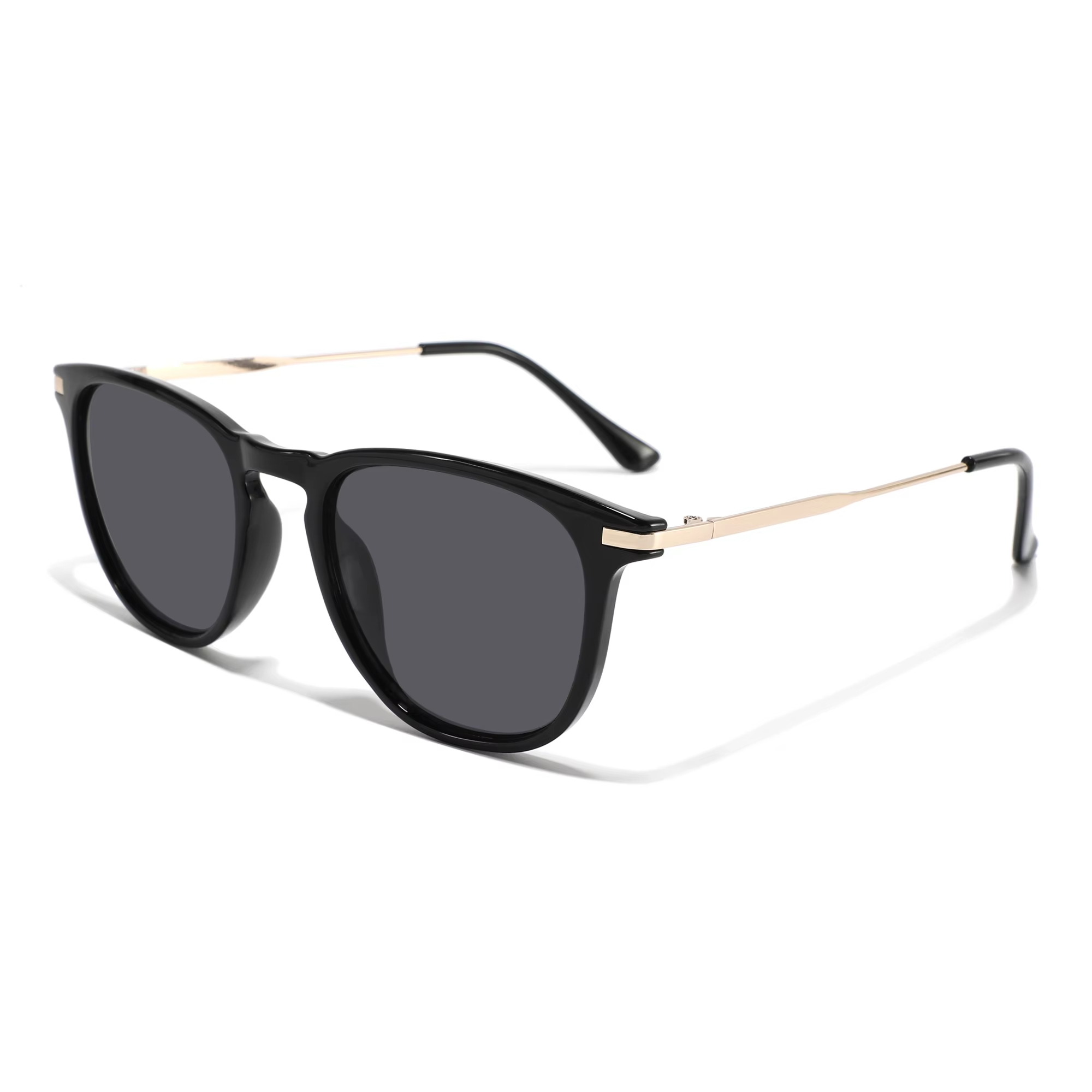 Cheap wholesale 2024 new sunglasses uv400 PC frame custom logo sunglasses for men and women, PC frames, metal temples, Joker series, fashion trends.