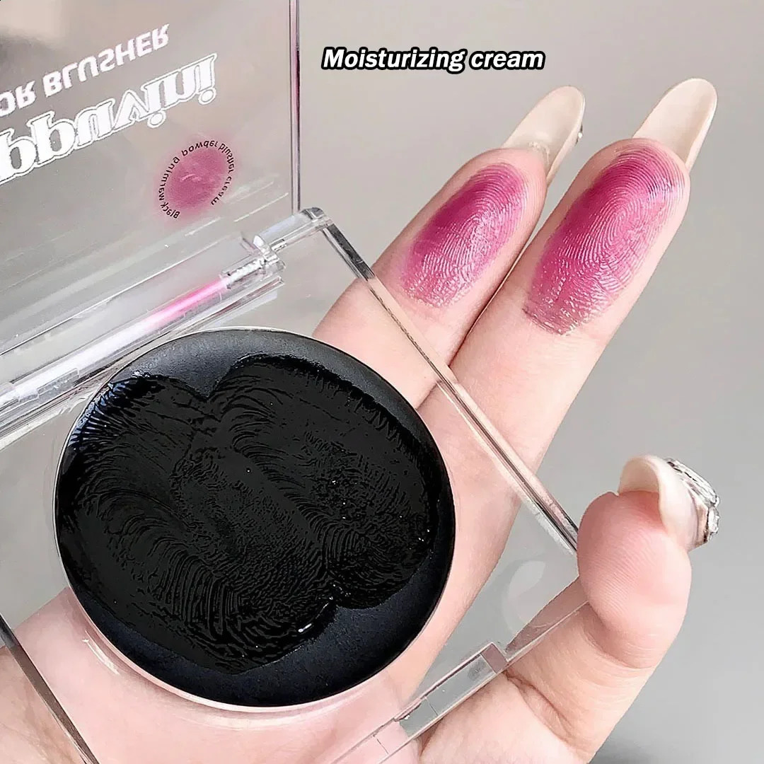 Black Liquid Color Changing Blush Lip Eye Cheek Tint Crystal Moisturizing Rose Pink Blusher Transparent Chang Gel Rouge Cream 250815
