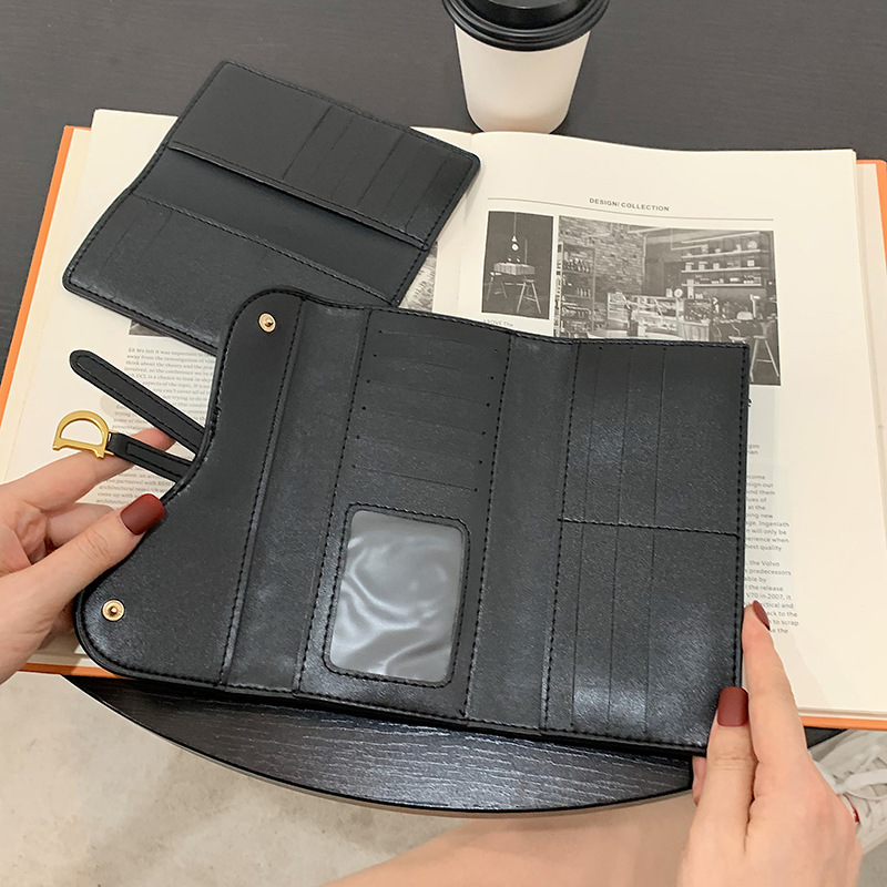 Fashionable Woven Canvas Letter Large Wallet, Cross-border Boutique Hot Selling, Light Luxury, European And American Large Capacity Cardholder Wallet