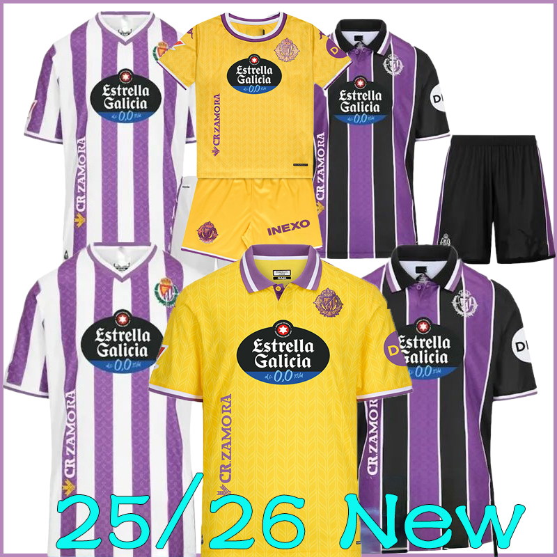 2025 2026 Real Valladolid soccer jersey home away third 25 26 CAMISETA AMALLAH MONCHU KOMBAT SERGIO LEON G.PLATA I.SANCHEZ MARCOS ANDRE football shirt Men Kids kids