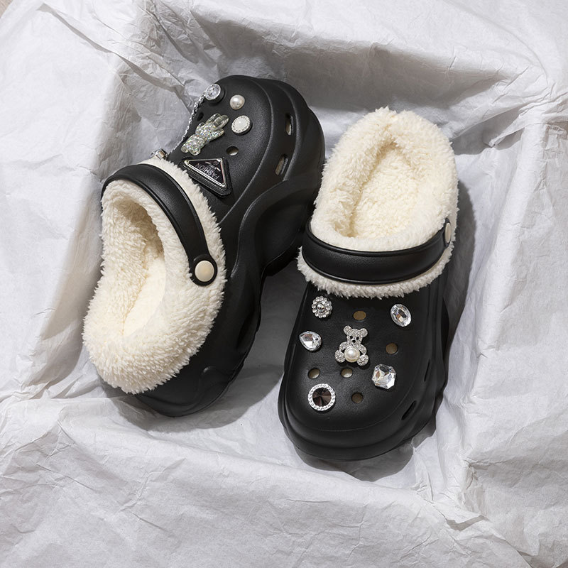 2025 new hot free shipping deisgner slippers for womens slippers white black New fashionable winter outdoor leisure cotton slippers