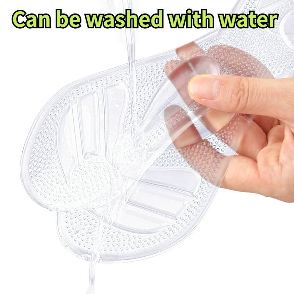 Women Seven Point Heel Protectors Silicone Cushion Foot Care Products Non Slip Shoe Pad High Heels Adjustable Size Insole ddmythur