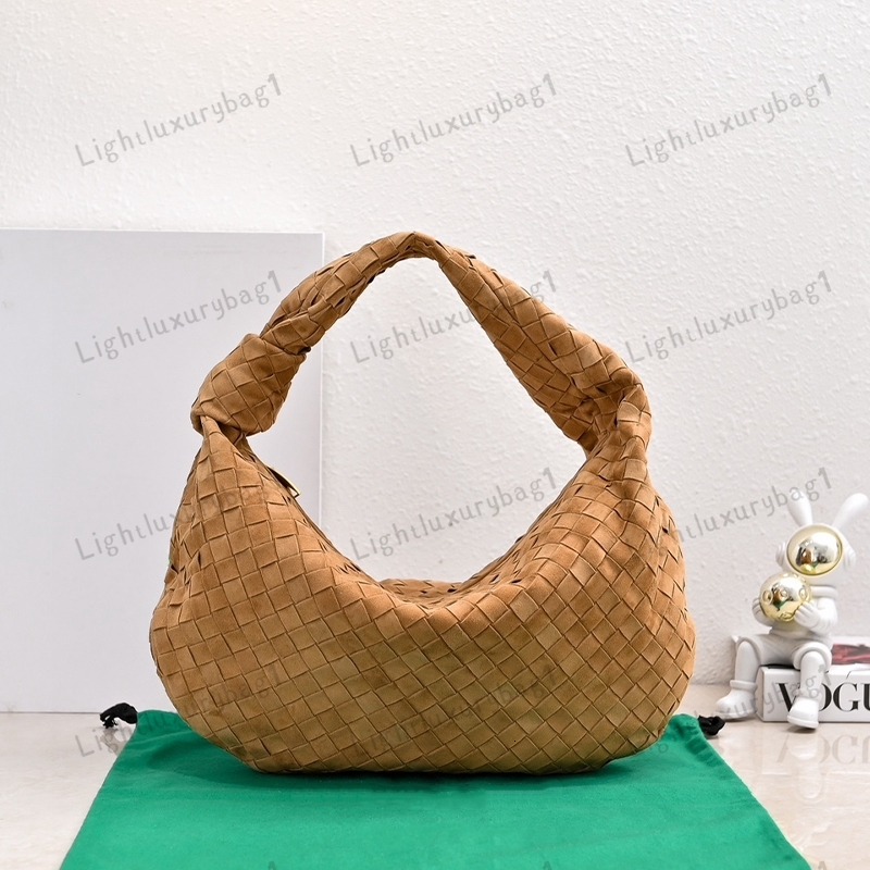 12A Top Quality Jodie Bag Brand Large Woven Handbag Soft Sheep Leather Weave Shoulder Bag Jodie Knotted Bag 250816