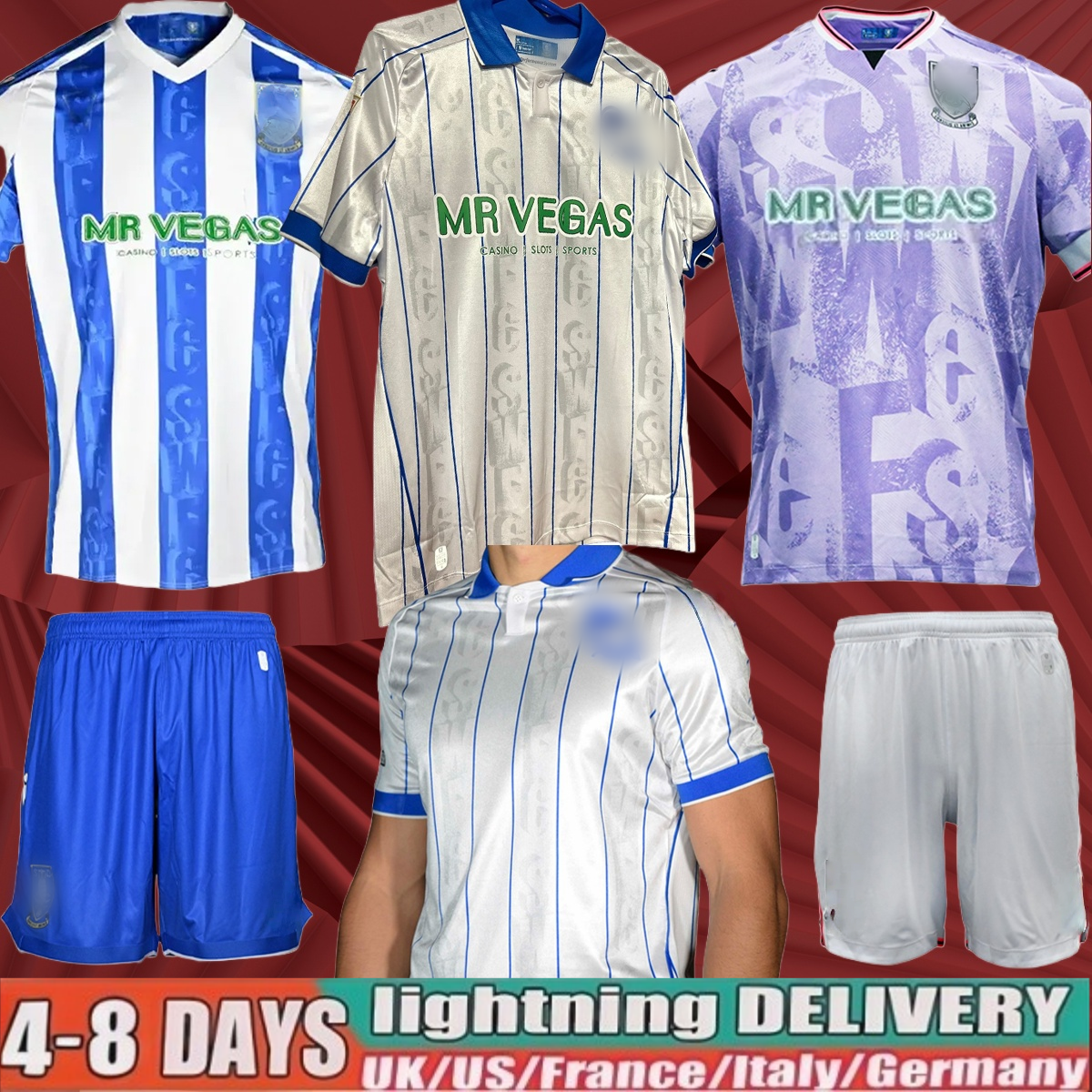 2025 2026 Sheffield Wednesday away from home Palmer Waukescallum Paterson New Jersey Michael Smith Tyrique Malik Wilks uniforms children in football 93 94 95