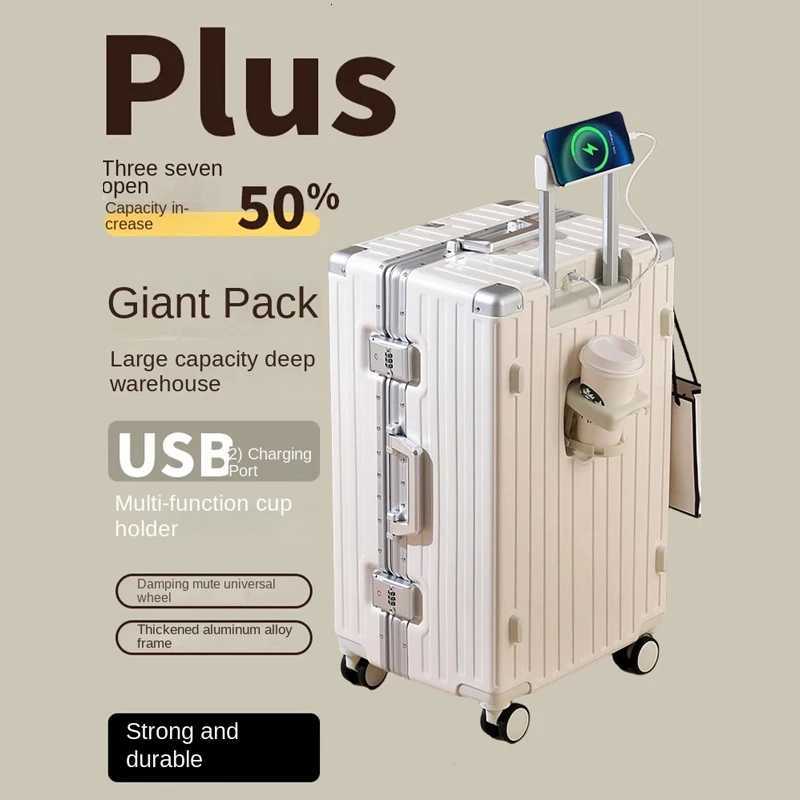Large Capacity Suitcase 30-inch Sturdy and Durable ABS+PC Rolling Luggage Aluminum Frame Cabin Trolley Case 20 inch Boarding Box L250815