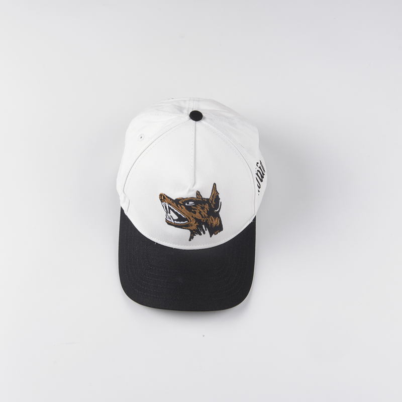 White Embroidery Wolf Snapback US Style Caps Adjustable Hat for Men Women 25fw 0804