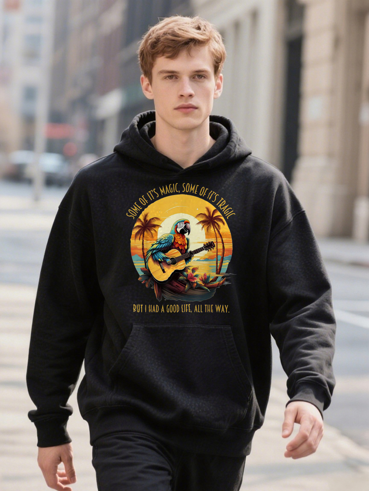 Magic Some Of It S Ragic Parrot Hoodie Funny PLUS SIZE L XL