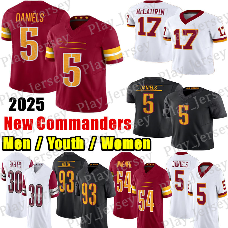 #5 Jayden Daniels Football Jersey #17 Terry McLaurin Austin Ekeler Marcus Mariota Bobby Wagner Marshon Lattimore Zach Ertz Way Deebo Samuel Sr Josh Conerly Jr jerseys