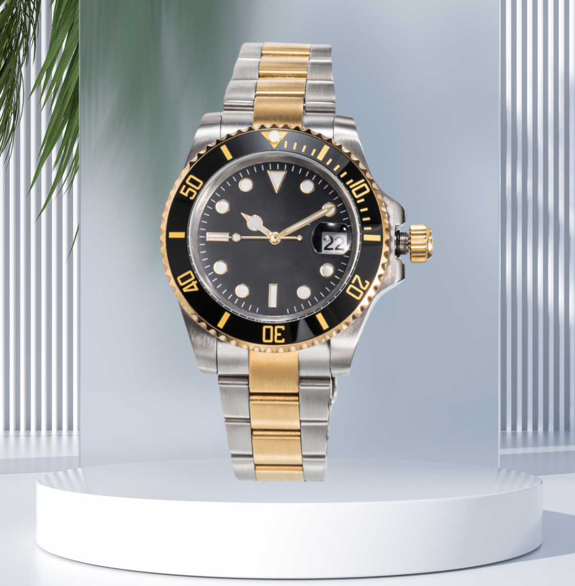 New Sliding lock luxury ceramic bezel sapphire glass men's watch 2813 automatic mechanical watch 41mm fashion watches men's famous brand watch with box