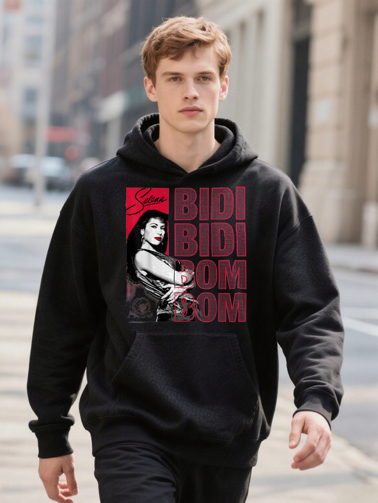 Everyday Hoodie Comfort Selena Quintanilla Bidi Bomb Graphic Plus Size L XL Men's Casual Cotton With Vibrant
