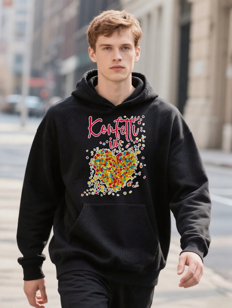 Men S Casual Crew Hoodie Knit Fabric gm Slight Stretch Regular Fit with Confetti 49b08 0389f