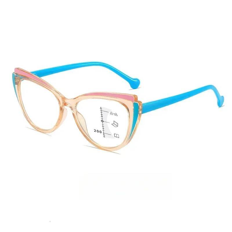 Men Women Vintage Multifocal Reading Unisex High Definition Progressive Glasses Stylish Cat Eye Presbyopia Eyewear ddmythur
