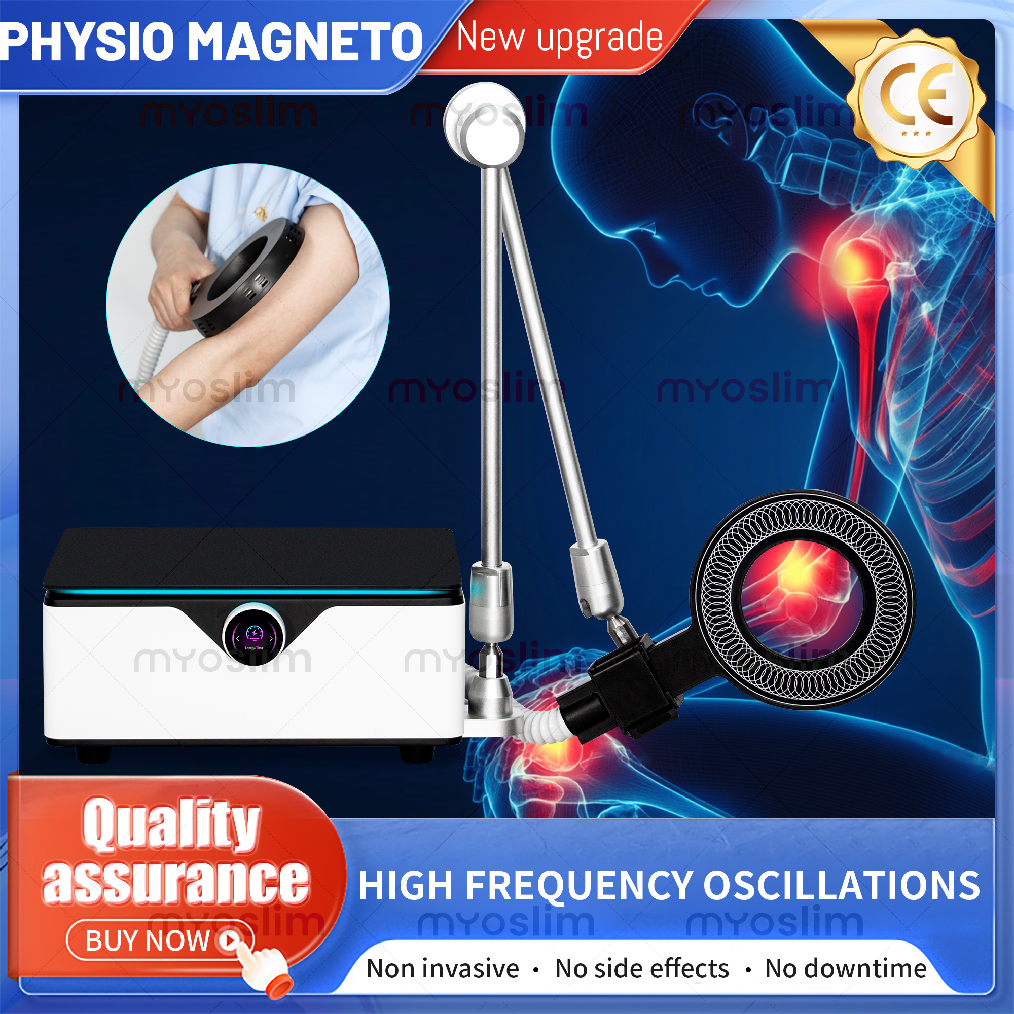 Portable Emtt Physio Magneto Therapy Magnetoterapia Pain Relief PEMF Sports Injury Therapy Magnetotherapy Physiotherapy Machine