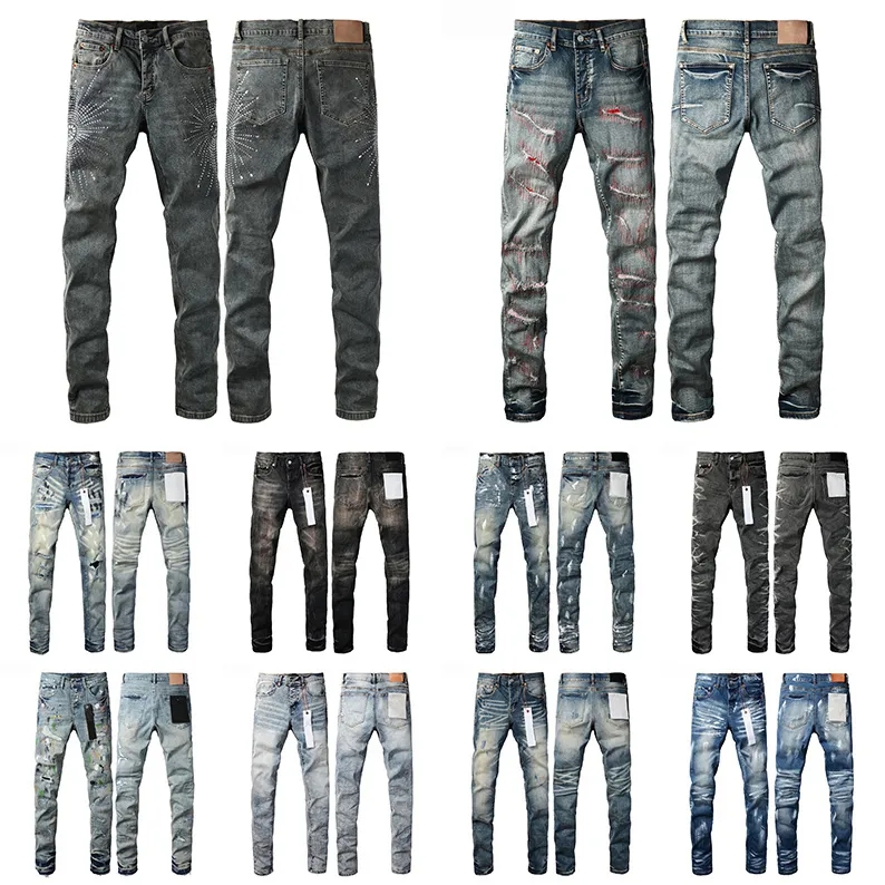 jeans designer mens jeans pants designer jeans for mens High-end Quality Straight purples blue jeans Retro Streetwear Casual Sweatpants Joggers eur size 28-40 DY