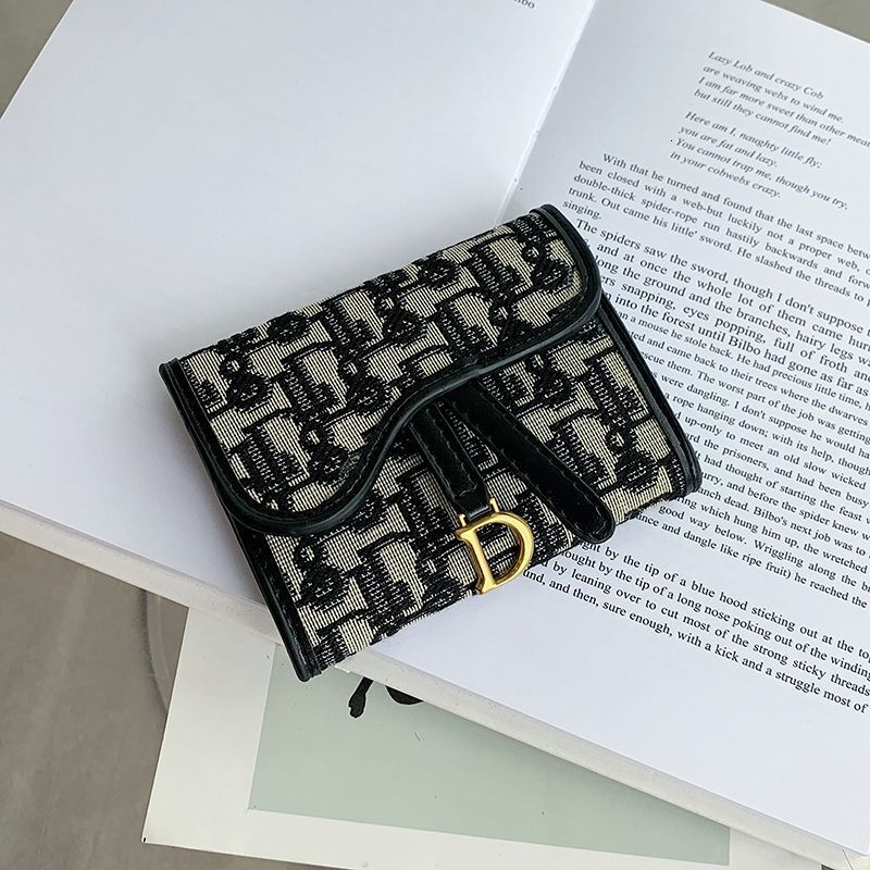 Women's Foldable 3-in-1 Horizontal 70% off Integrated Wallet Trendy Embroidery Fashion Versatile Short Retro Ladies Wallet