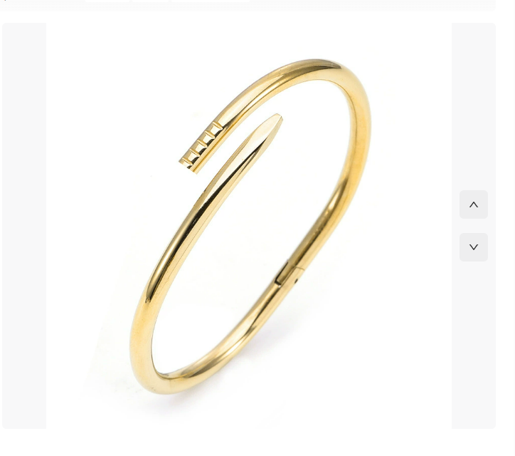 Bangle Designer Nail Bracelet Bangle Love Bracelet Jewelry Luxe Fashion Titanium Steel Rose Gold Silver Plated Diamond Cuff Charm Bangles for womens mens AA