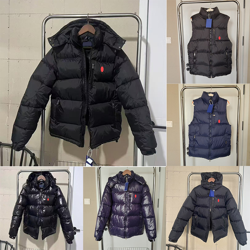 ralphhlauren classic chest pony badge men down cotton jacket winter small horse designer down jacket mens outdoor fashion puffer cotton jacket man warm coat xs--xxl