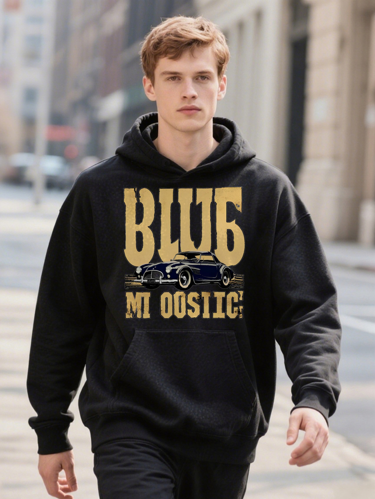 Men s Vintage Inspired Graphic ee Y K Hoodie Anime Horror Dark Humor Print Casual for 27a5c f7fd0